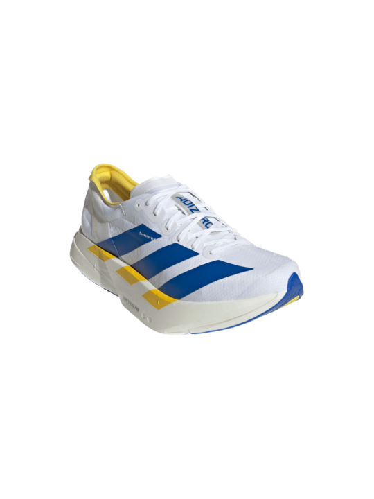   Adidas Adizero Adios Pro 4 Homme — KI9388 — FTWWHT/BLUE/YELLOW