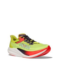 HOKA U Rocket X 3 Mixte — NEON YUZU / SQUID INK — Réf 1168724‑NZS