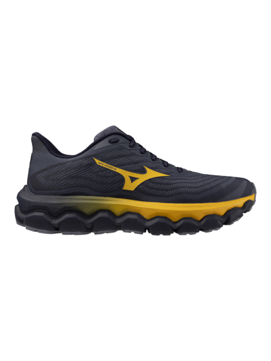 MIZUNO WAVE HORIZON 8 Homme — BlueGranite/Citrus/BaritoneBlue — Réf J1GC252651 | Amorti & stabilité