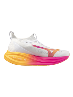 MIZUNO NEO VISTA 2 Homme — White/White/PinkTetra — Réf J1GC254704 | Amorti réactif & confort