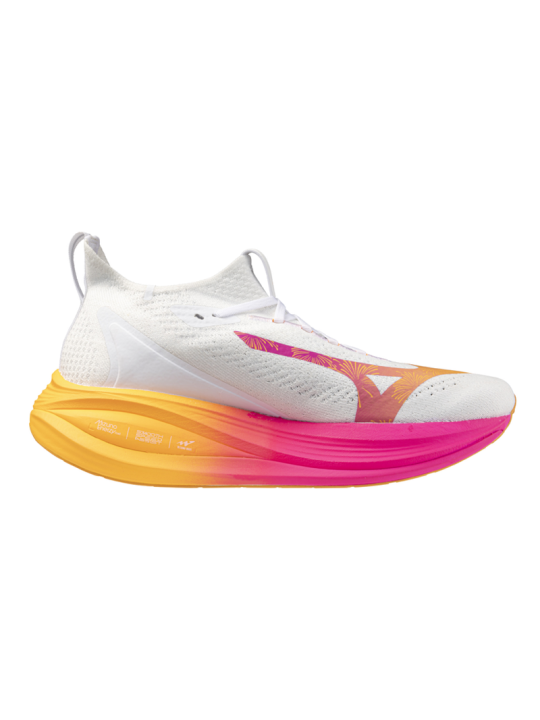 MIZUNO NEO VISTA 2 Homme — White/White/PinkTetra — Réf J1GC254704 | Amorti réactif & confort