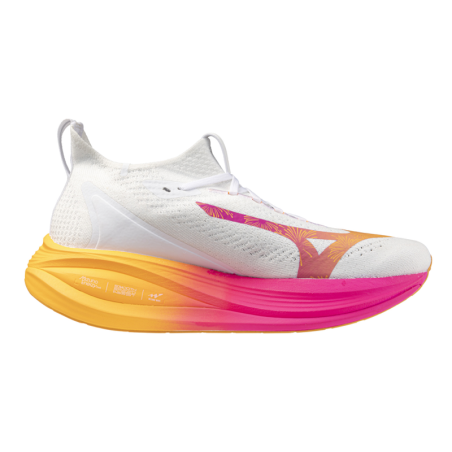 MIZUNO NEO VISTA 2 Homme — White/White/PinkTetra — Réf J1GC254704 | Amorti réactif & confort