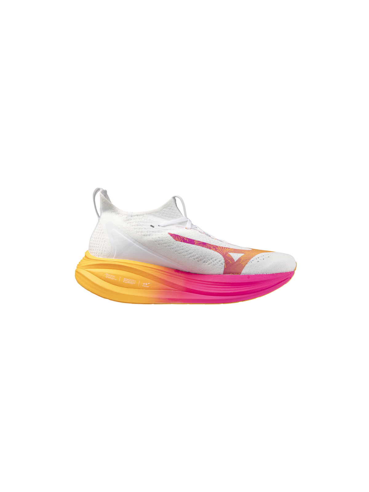 MIZUNO NEO VISTA 2 Homme — White/White/PinkTetra — Réf J1GC254704 | Amorti réactif & confort