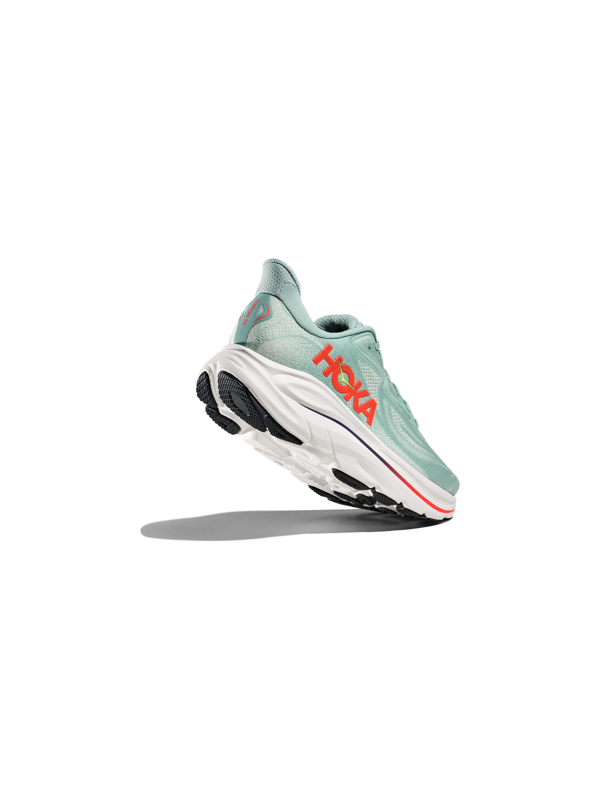 HOKA CLIFTON 10 Homme — Chaussure Running Sage / Neon Flame | 1162030‑SGNN