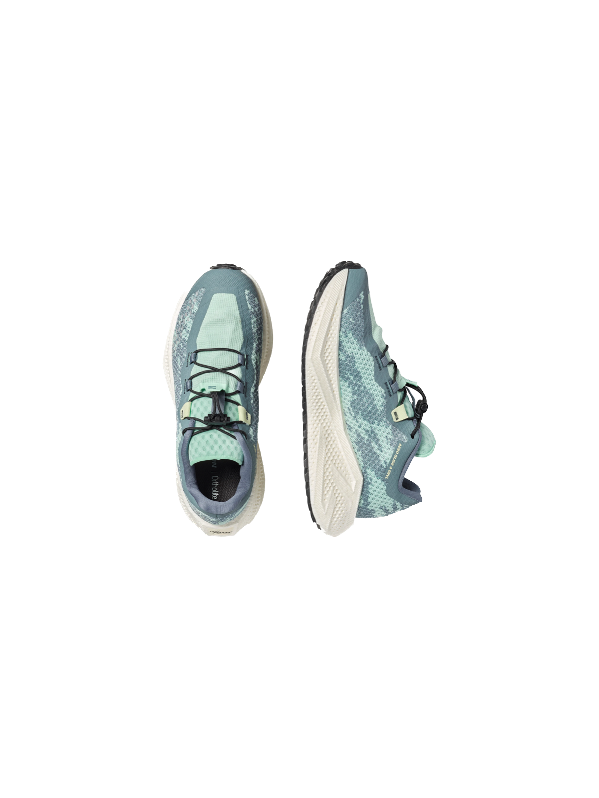 SALOMON AERO GLIDE 4 GRVL Femme — Stormy Weather / Lichen / Vanilla Ice | Course quotidienne — L49175700