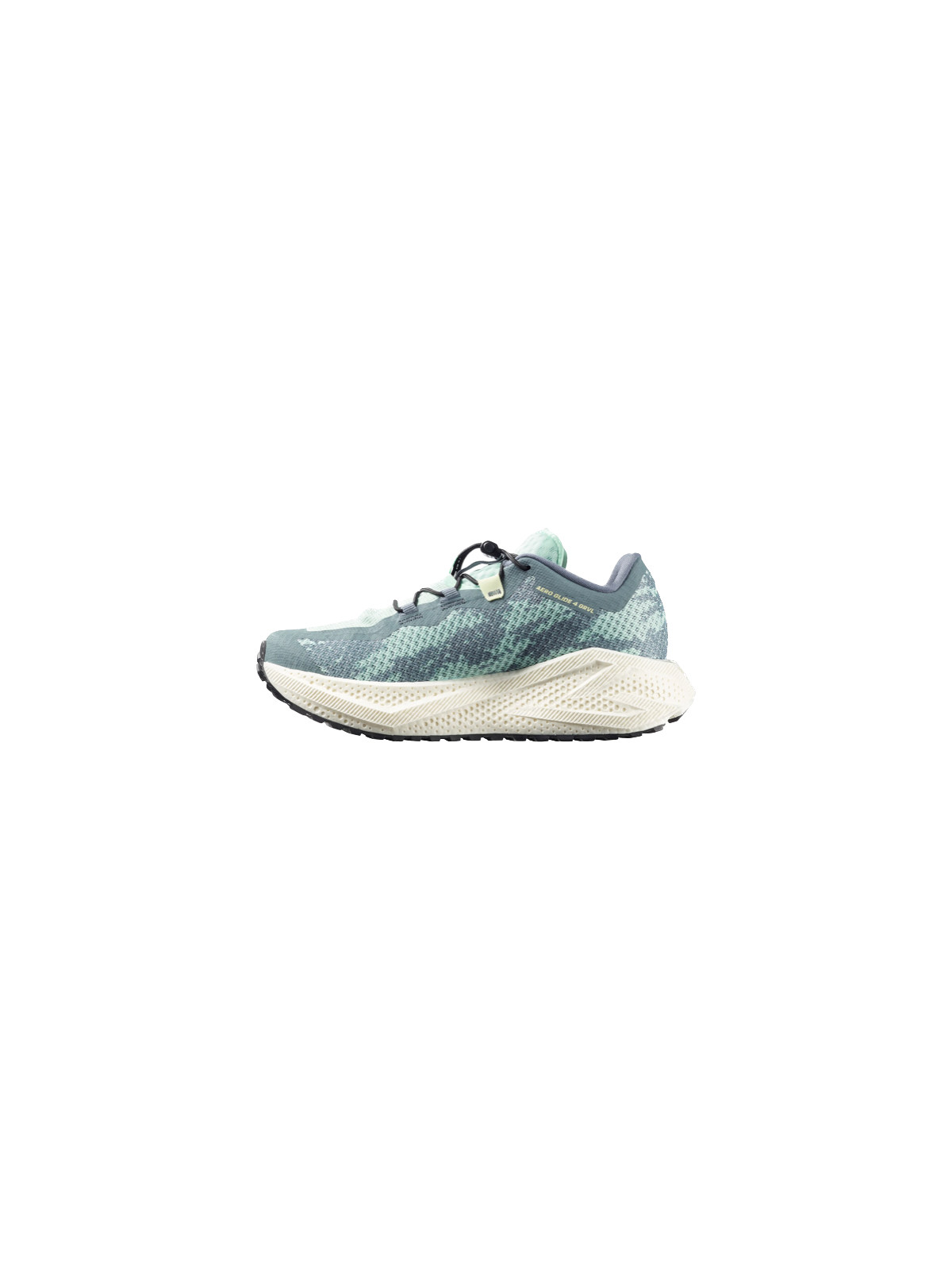 SALOMON AERO GLIDE 4 GRVL Femme — Stormy Weather / Lichen / Vanilla Ice | Course quotidienne — L49175700