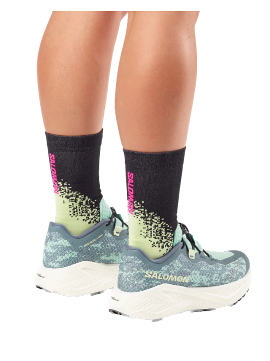 SALOMON AERO GLIDE 4 GRVL Femme — Stormy Weather / Lichen / Vanilla Ice | Course quotidienne — L49175700