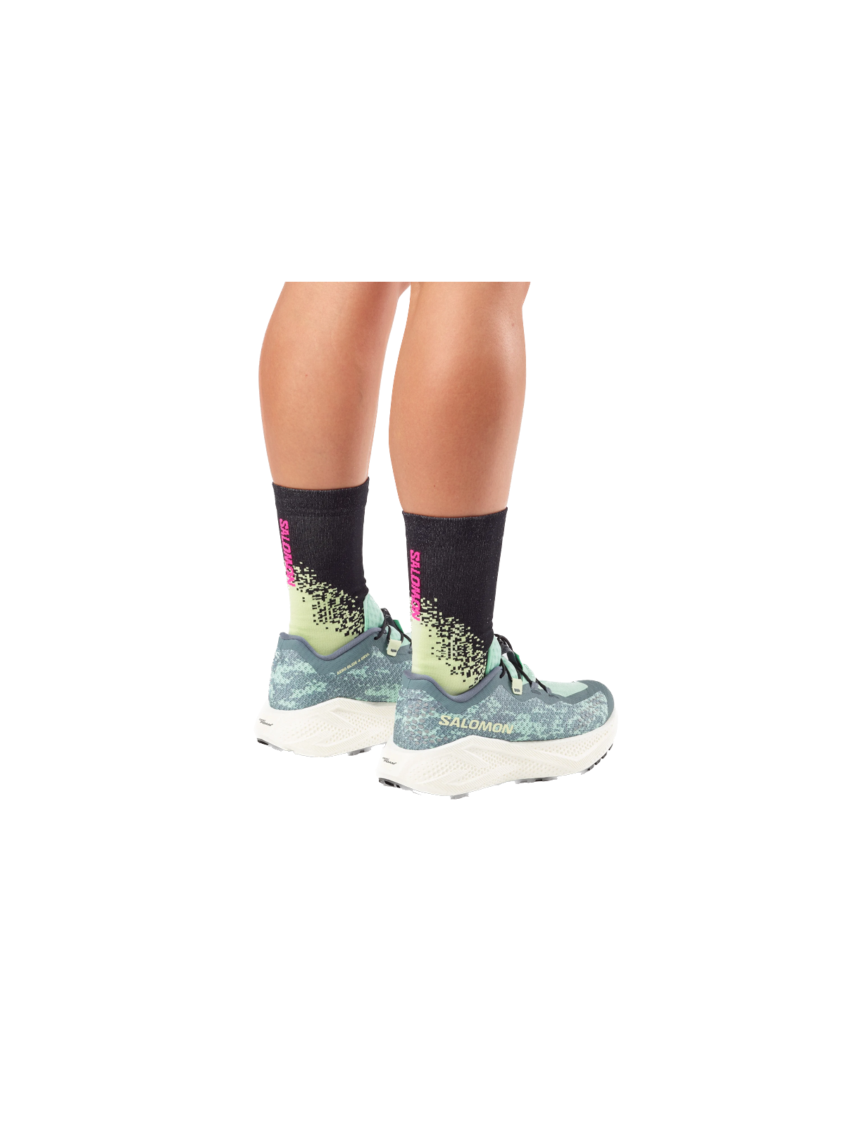SALOMON AERO GLIDE 4 GRVL Femme — Stormy Weather / Lichen / Vanilla Ice | Course quotidienne — L49175700