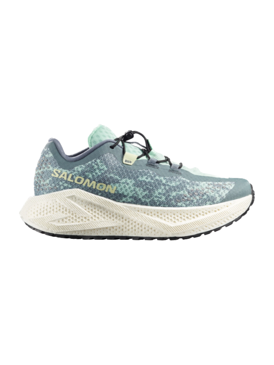 SALOMON AERO GLIDE 4 GRVL Femme — Stormy Weather / Lichen / Vanilla Ice | Course quotidienne — L49175700