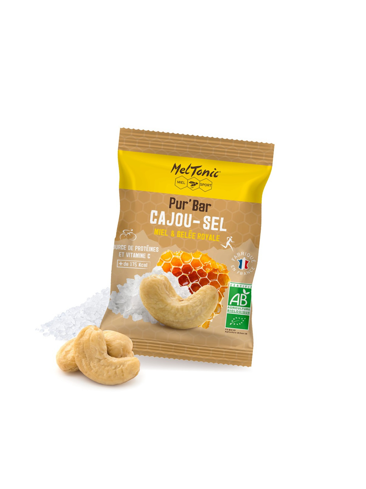 Barre Protéinée Bio Pur'Bar Noix de Cajou Sel Meltonic