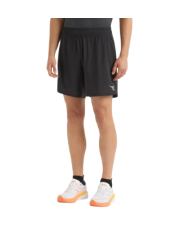 Short Diadora 2in1 5" Run Crew Homme - Noir