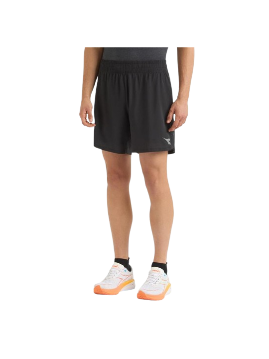 Short Diadora 2in1 5" Run Crew Homme - Noir