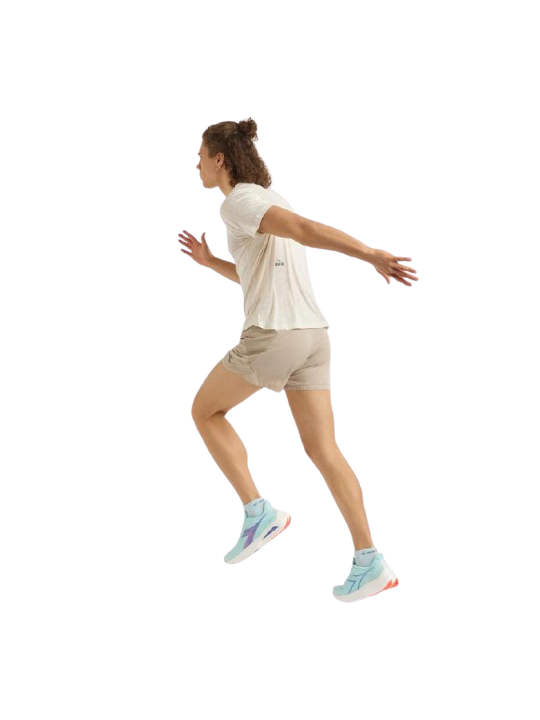 Short Running Fendu Diadora Super Light 3" Homme - Humus