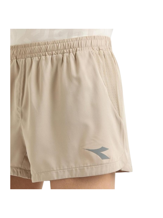 Short Running Fendu Diadora Super Light 3" Homme - Humus