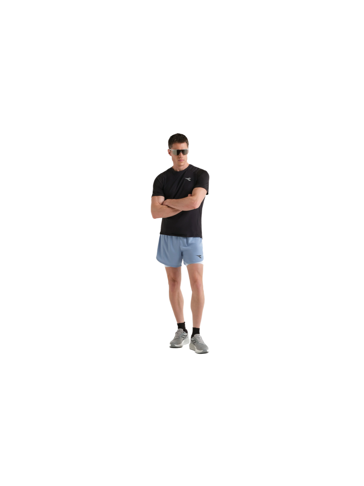 Diadora Shorts 2in1 5 Homme — Endless Sky | Short running 2‑en‑1 Réf. 102.182749-65233