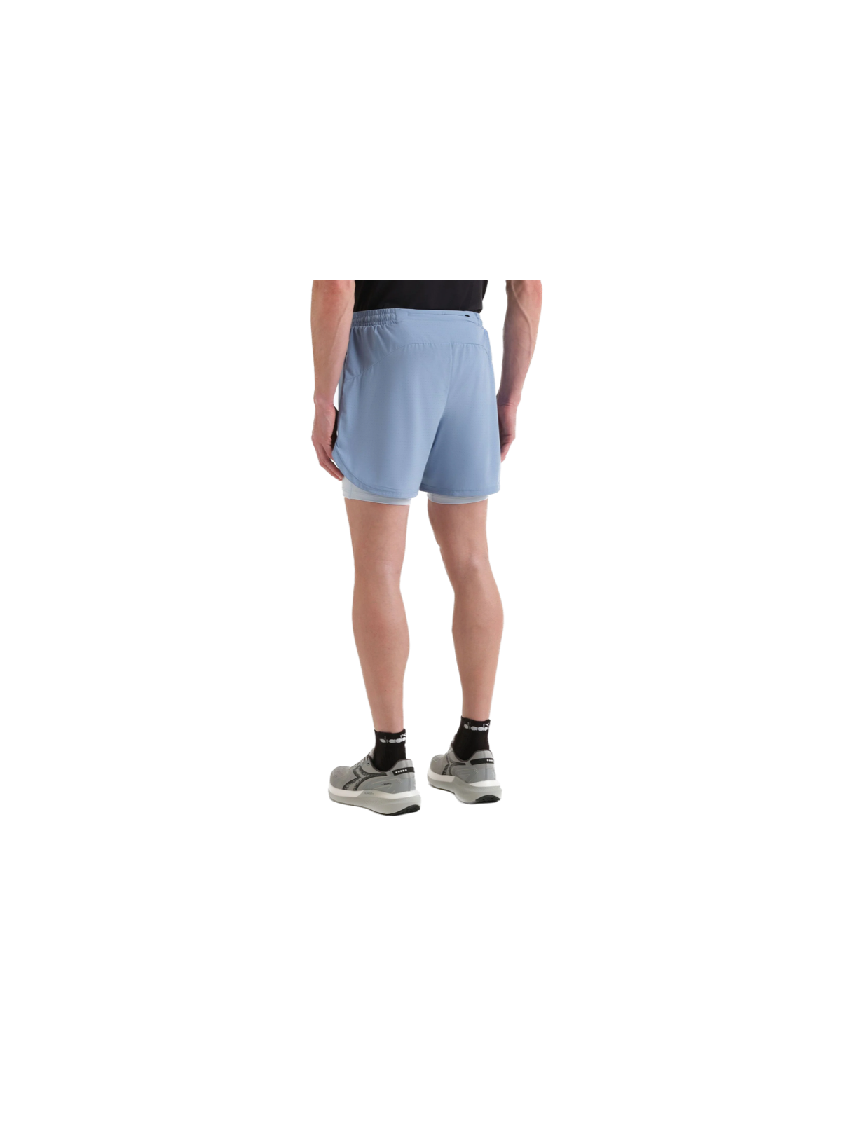 Diadora Shorts 2in1 5 Homme — Endless Sky | Short running 2‑en‑1 Réf. 102.182749-65233