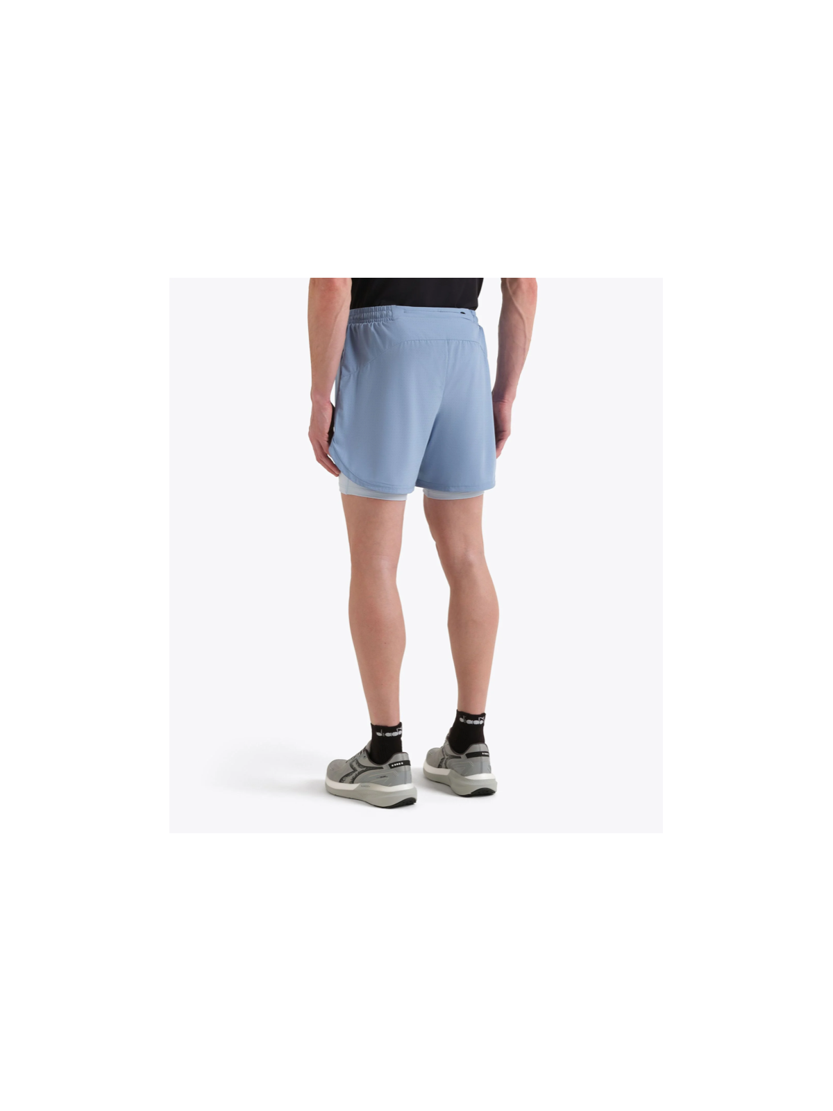 Diadora Shorts 2in1 5 Homme — Endless Sky | Short running 2‑en‑1 Réf. 102.182749-65233