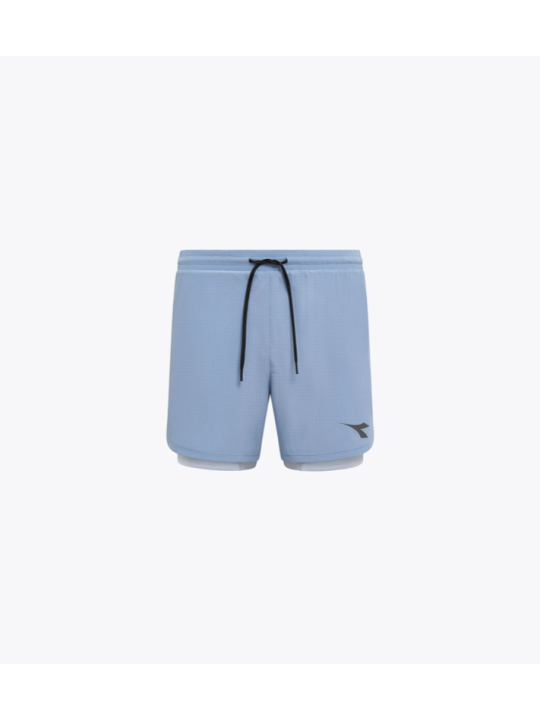 Diadora Shorts 2in1 5 Homme — Endless Sky | Short running 2‑en‑1 Réf. 102.182749-65233