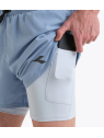 Diadora Shorts 2in1 5 Homme — Endless Sky | Short running 2‑en‑1 Réf. 102.182749-65233