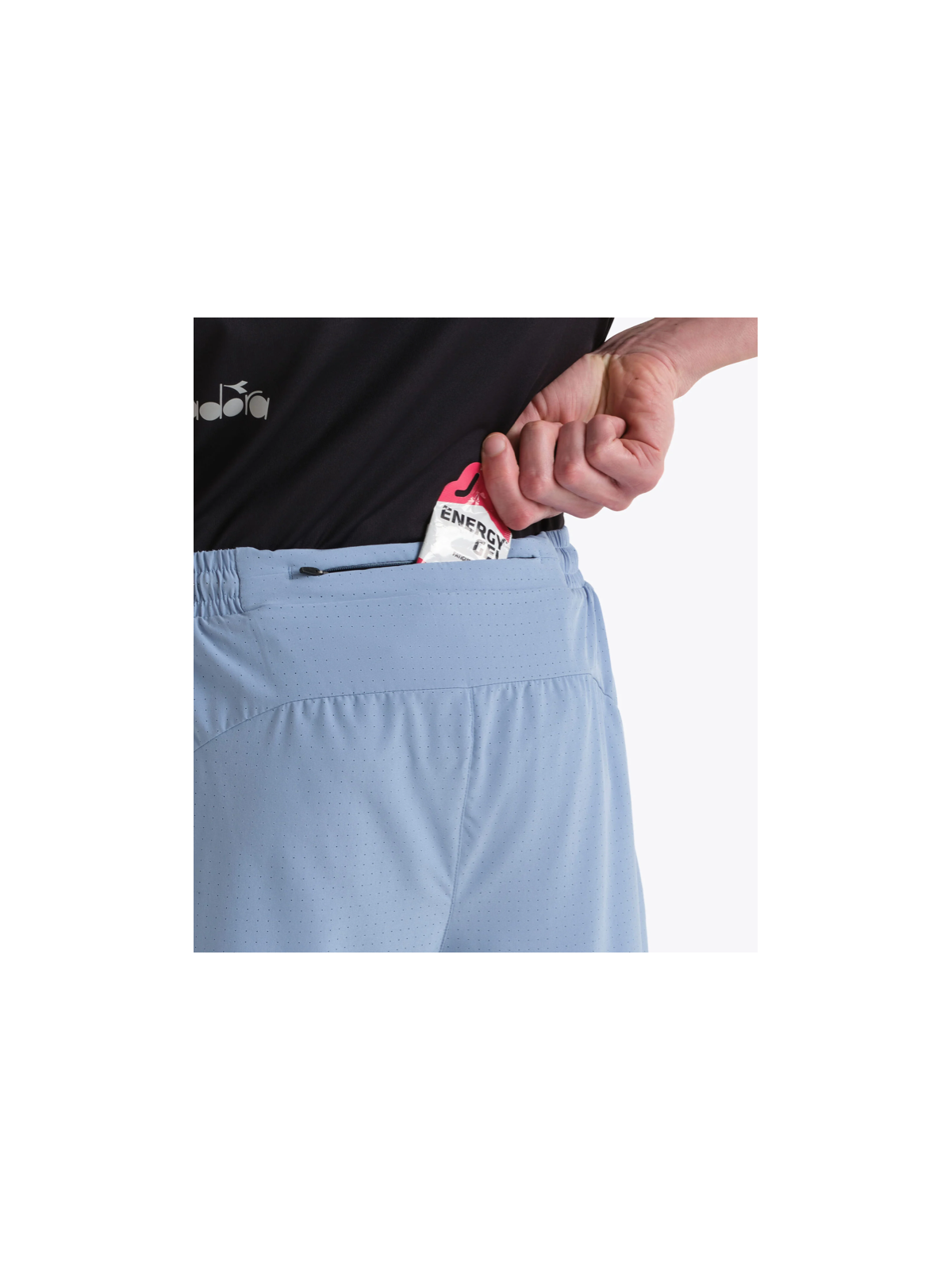 Diadora Shorts 2in1 5 Homme — Endless Sky | Short running 2‑en‑1 Réf. 102.182749-65233