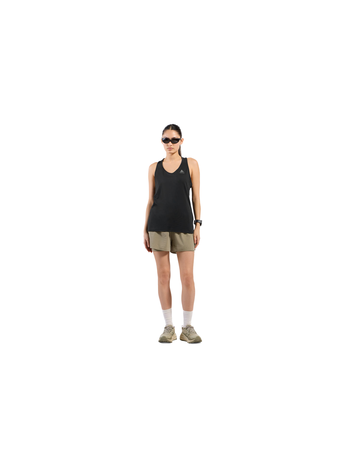 ODLO ESSENTIAL Tank Femme — Crew Neck Black | Réf. 313421-15000