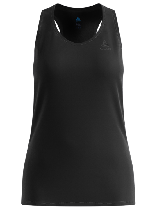 ODLO ESSENTIAL Tank Femme — Crew Neck Black | Réf. 313421-15000