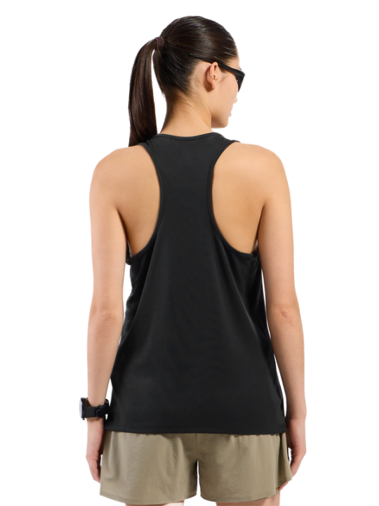 ODLO ESSENTIAL Tank Femme — Crew Neck Black | Réf. 313421-15000