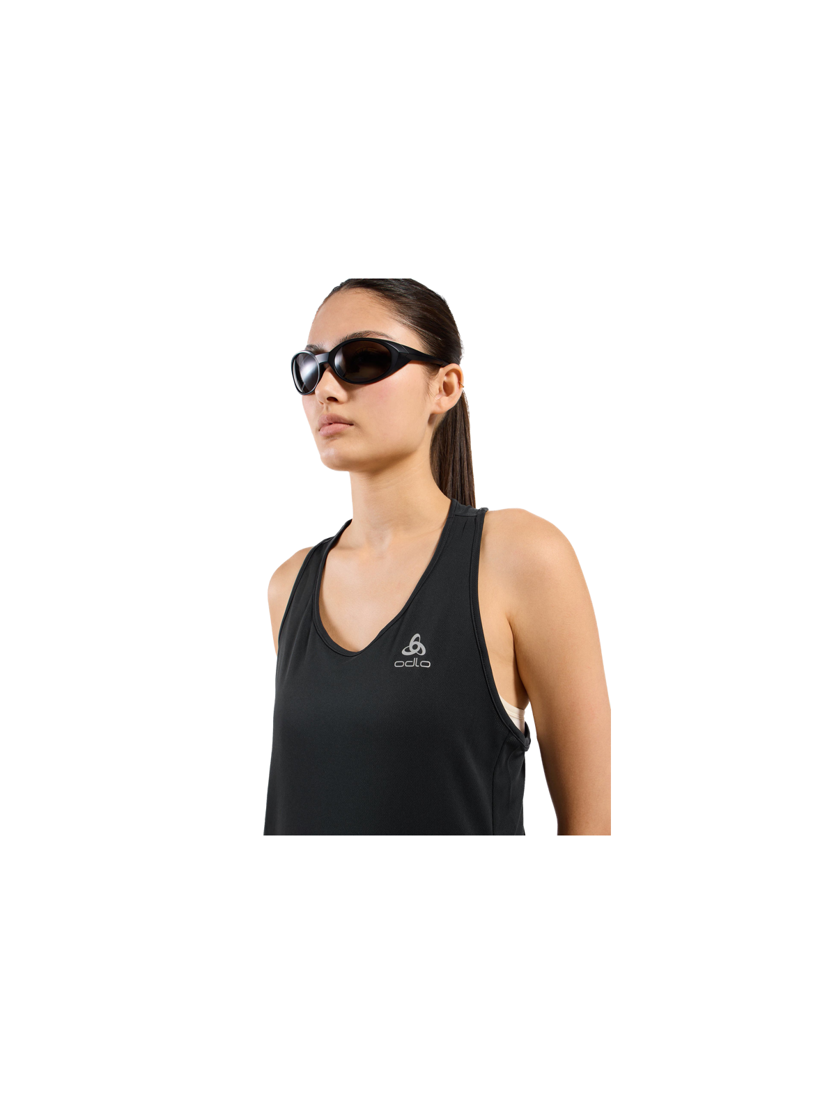 ODLO ESSENTIAL Tank Femme — Crew Neck Black | Réf. 313421-15000
