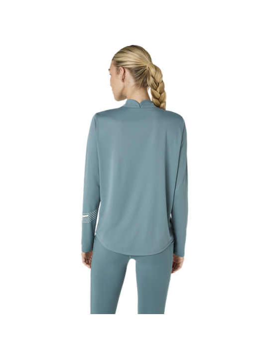 Maillot de Running ASICS Icon 1/2 Zip Manches Longues Femme Canard