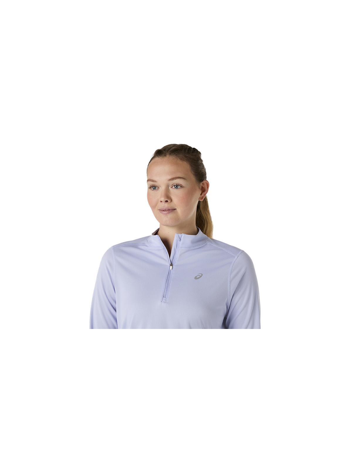 Maillot de Running ASICS Icon 1/2 Zip Manches Longues Femme Bleu