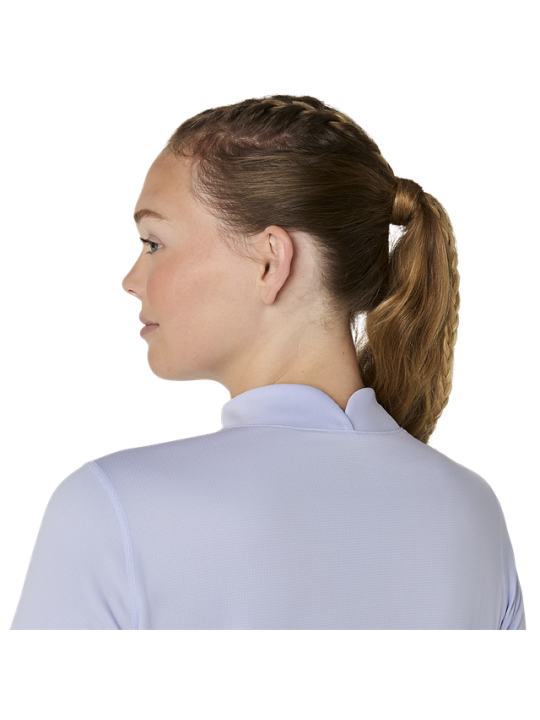 Maillot de Running ASICS Icon 1/2 Zip Manches Longues Femme Bleu