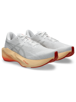 Chaussures ASICS Novablast 6 Femme White Vivid Coral
