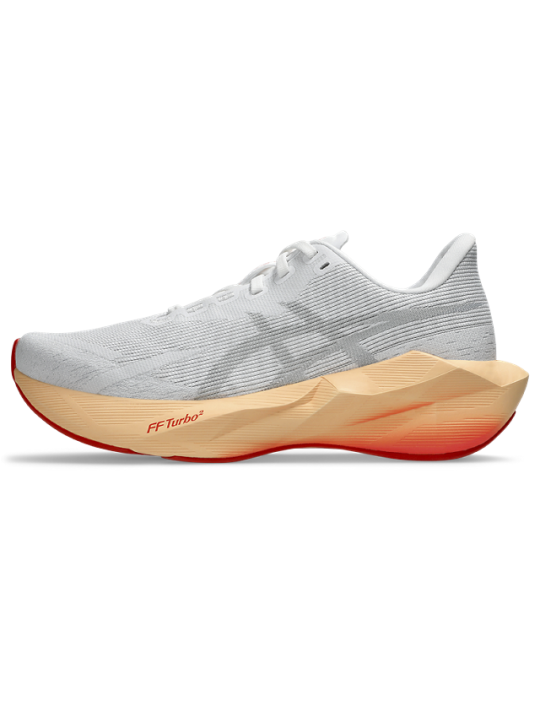 Chaussures ASICS Novablast 6 Femme White Vivid Coral