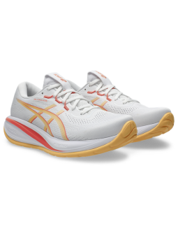 Chaussures Asics GEL-CUMULUS 28 Femme WHITE/ORANGE GLOW