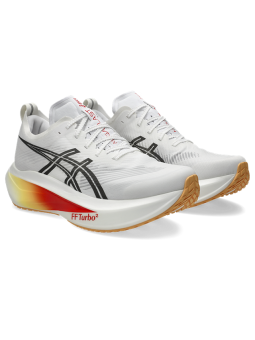Chaussures Asics MEGABLAST Homme WHITE/ORANGE GLOW