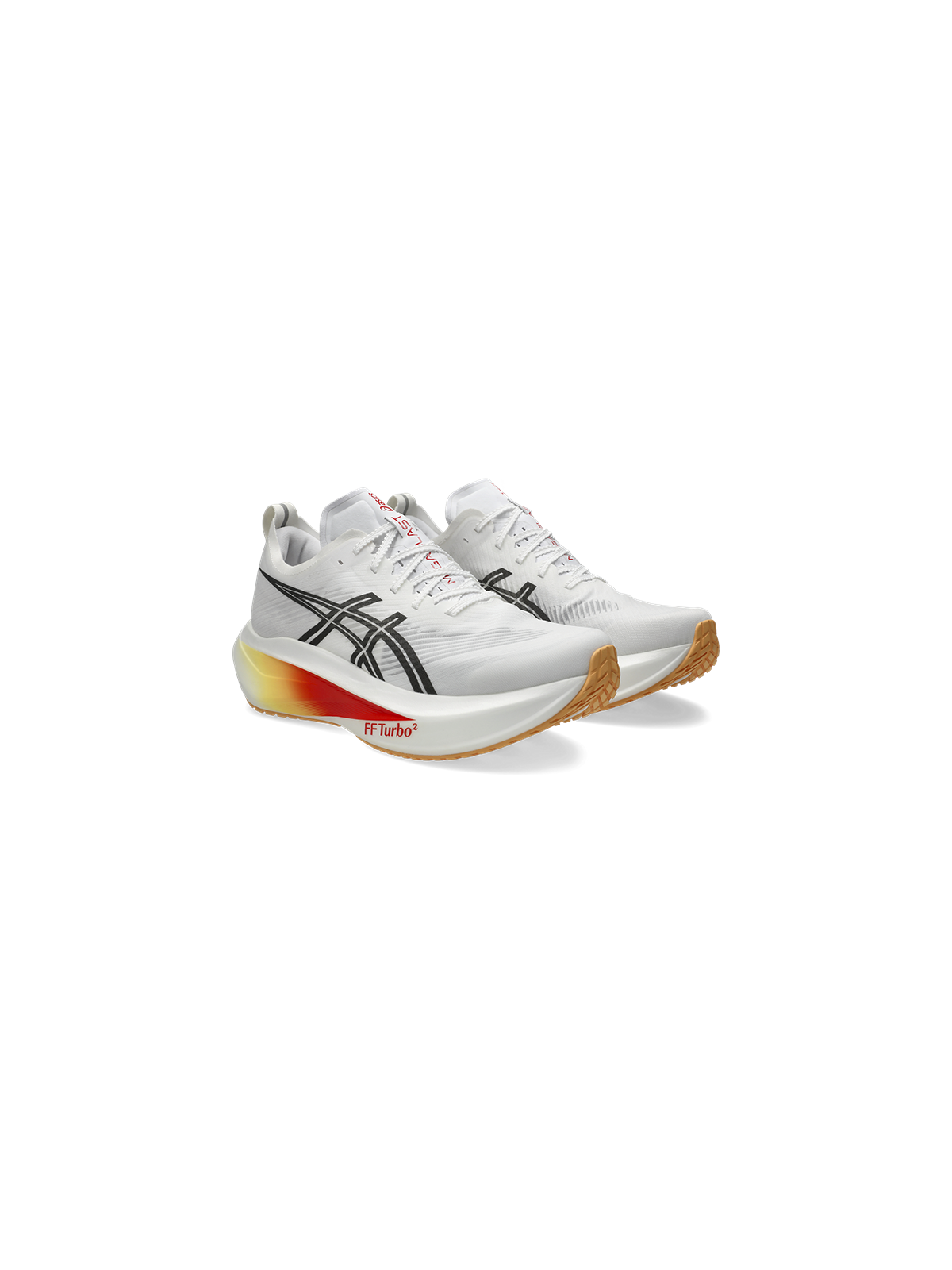 Chaussures Asics MEGABLAST Homme WHITE/ORANGE GLOW