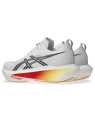 Chaussures Asics MEGABLAST Homme WHITE/ORANGE GLOW