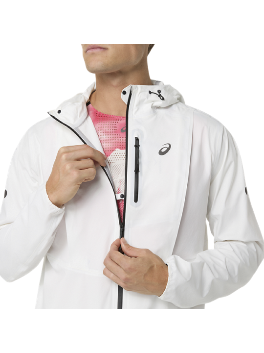 Veste Imperméable ASICS Fujitrail Elite Homme Crème