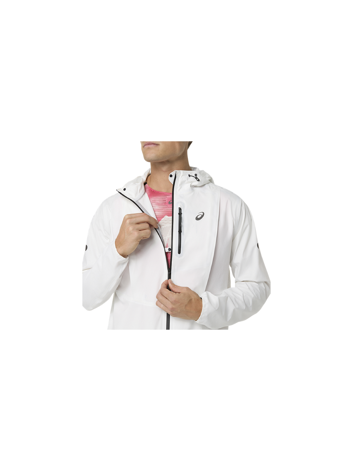 Veste Imperméable ASICS Fujitrail Elite Homme Crème