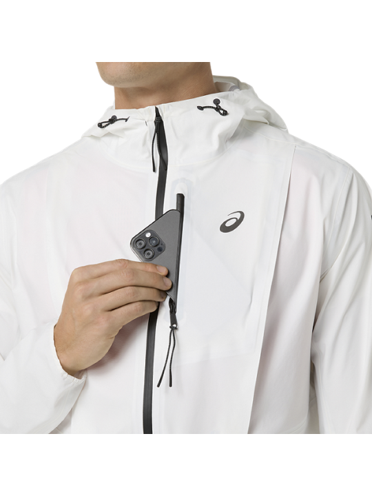 Veste Imperméable ASICS Fujitrail Elite Homme Crème
