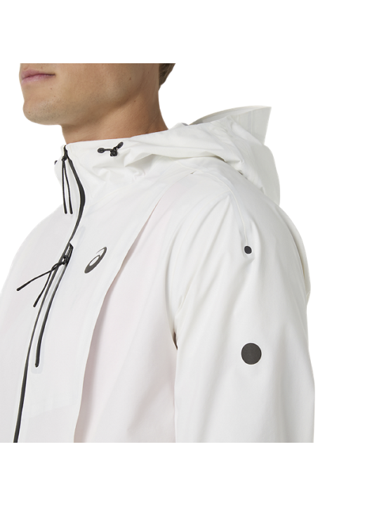 Veste Imperméable ASICS Fujitrail Elite Homme Crème