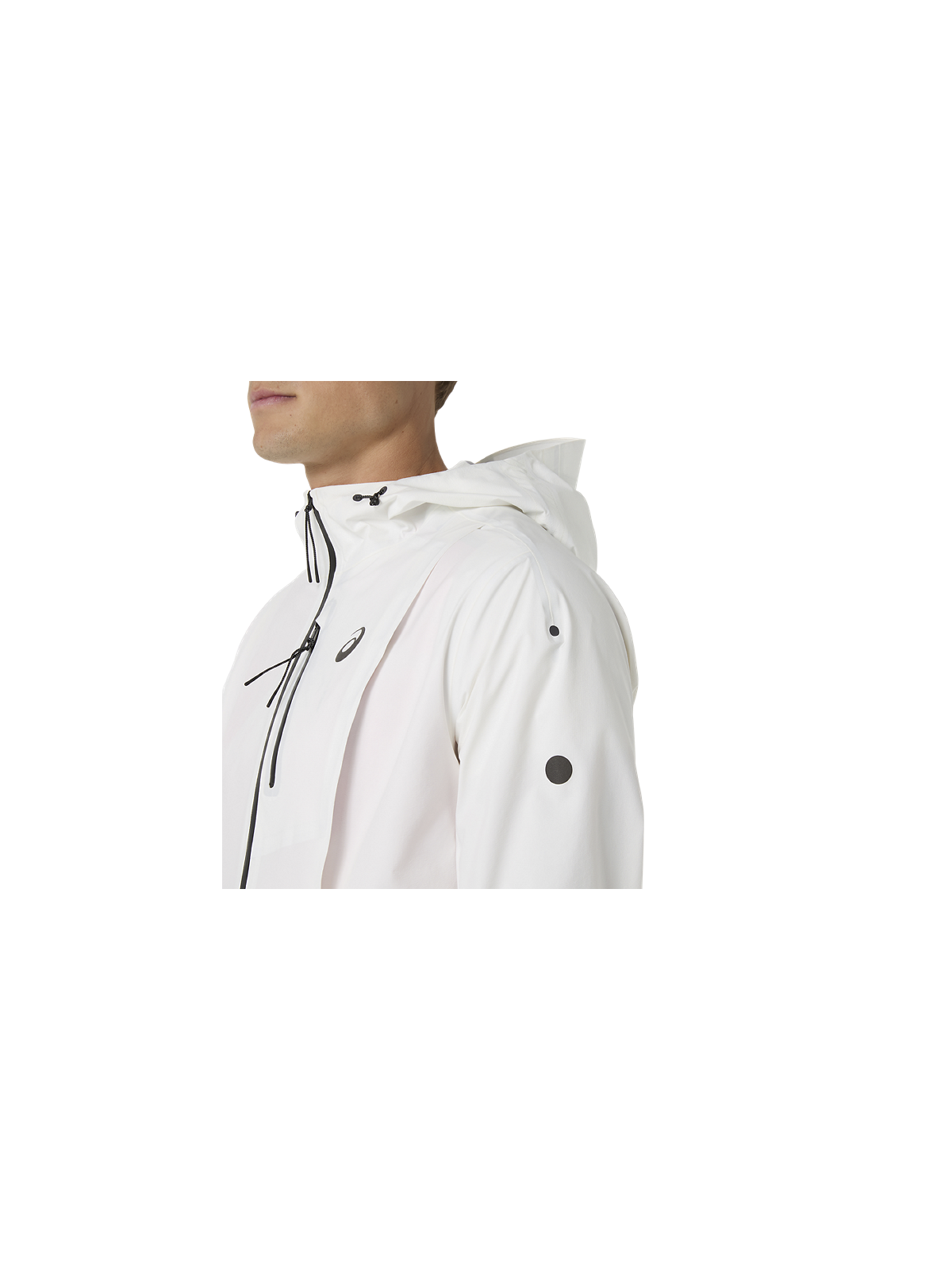 Veste Imperméable ASICS Fujitrail Elite Homme Crème
