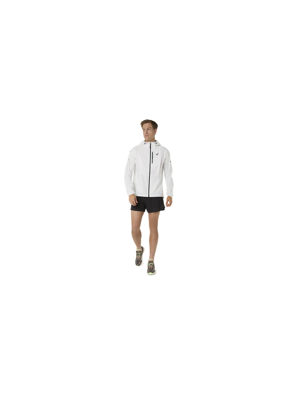 Veste Imperméable ASICS Fujitrail Elite Homme Crème