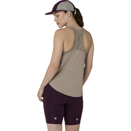 Débardeur de Running ASICS Road Tank Femme Greige