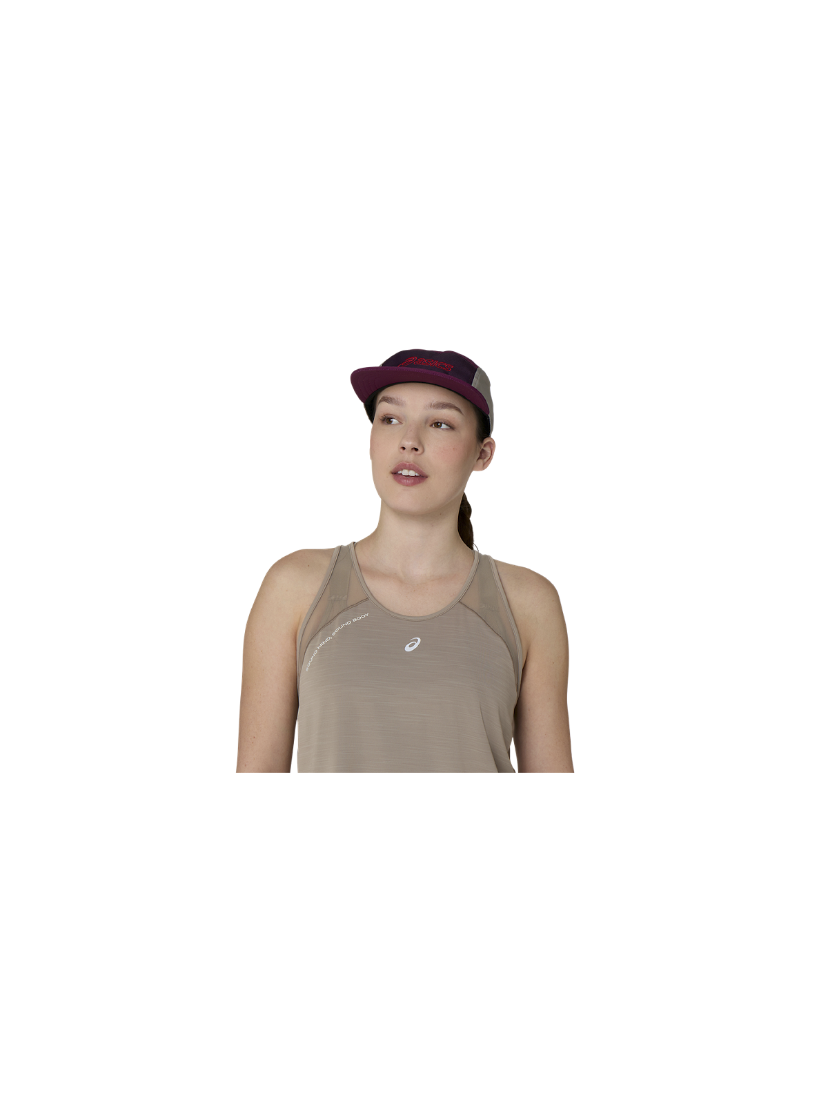 Débardeur de Running ASICS Road Tank Femme Greige