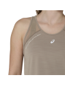 Débardeur de Running ASICS Road Tank Femme Greige