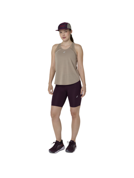 Débardeur de Running ASICS Road Tank Femme Greige