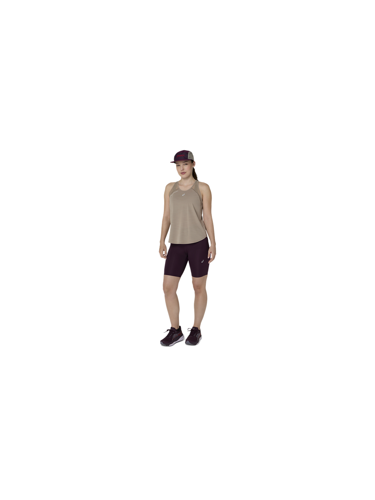 Débardeur de Running ASICS Road Tank Femme Greige