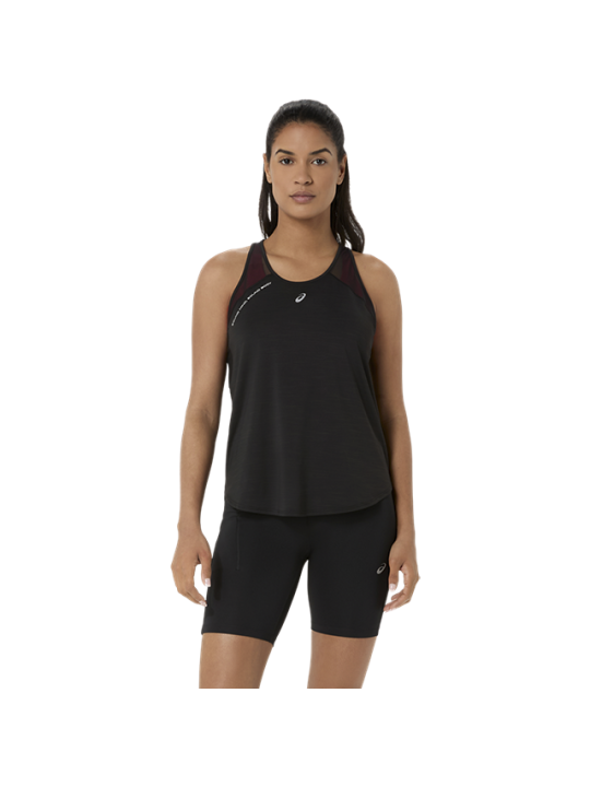 Débardeur de Running ASICS Road Tank Femme Noir