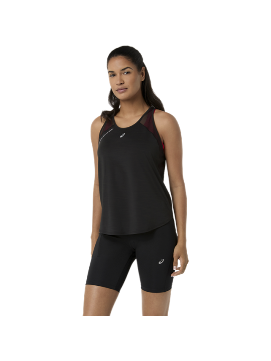 Débardeur de Running ASICS Road Tank Femme Noir